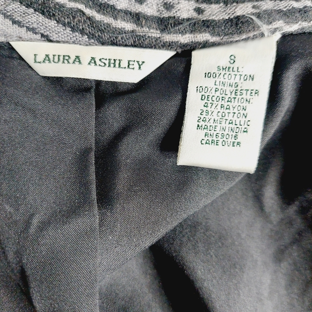 Laura Ashley Paisley Floral Button Blouse Jacket Top P3601 - Picture 10 of 10